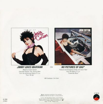 Jimmy Loves Maryann, No PIctures Of Dad, Vinyl, Elektra Records, Josie Cotton